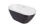 Vonia Besco Navia Glam Graphite, 140 x 75 cm, su auksiniais dangteliais