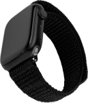 Sportinė apyrankė - FIXED - Apple Watch 1/2/3/4/5/6/7/8/9/10/SE - Nailonas - Juoda - 38/40/41/42mm