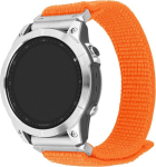 Fixed | Sporty Strap for Garmin QuickFit 26mm | 160-210 mm | Orange | Nylon