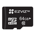 Ezviz 64GB UHS-I 10 klasės i&scaron;manioji microSD kortelė, ideali Full HD vaizdo įra&scaron;ams r90MB/s/w50Mbps