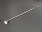 Walk-in du&scaron;o sienelė Mexen Kioto, Brushed nickel, juodas ra&scaron;tas, 160 x 200 cm