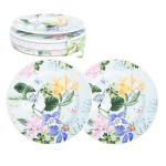 Desertinės lėk&scaron;tės Home4you MIA FLORA 19 cm, keraminės, dovanų dėžutėje, rinkinys i&scaron; 2 vnt.