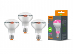 LED lemputė augalų auginimui Videx, E27, 9W, 14 umol/s 1200K, 3 vnt.