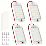 4vnt 12V 48LED Kupolinės Lemputės Automobiliams ir Laivams, 48LED-2vnt