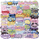 50 vnt. grafiti lipdukai kompiuteriui ir telefonui.