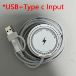 Magnetinis belaidis įkroviklis iPhone,  Baltas PD ir USB A