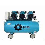 Betepalinis oro kompresorius GTM MT S 120L PRO trifazis, 3&times;1200 W, 750 l/min, 380 V