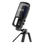 RODE NT-USB+ &ndash; USB-C kondensacinis mikrofonas &ndash; Kardioidinis polinis ra&scaron;tas &ndash; 24 bitų/48 kHz &ndash; Ausinių i&scaron;vestis &ndash; Pop filtras &ndash; trikojis