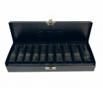 1/2" gilių smūginių galvučių rinkinys 10el. (&scaron;e&scaron;iakampiai) (10-24 mm)