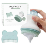 MOMCOZY KŪDIKIO GALVOS PLOVIMO RINKINYS SU TALPA &Scaron;AMPŪNUI IR PUTŲ POMPA, ŽALIAS