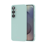 Coque pour Samsung Galaxy S25 - Crong - Color Cover - Silicone flexible - Doublure microfibre - Žalia