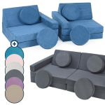 Modulinė vaiki&scaron;ka sofa, vaiki&scaron;ka sulankstoma sofa, sofa lova, sofa žaidimų rinkinys