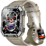 I&scaron;manusis laikrodis BLACKVIEW W60 2.01" 900mAh Smartwatch atsparus vandeniui,100 sporto režimų su LED žibintuvėliu - Pilka