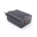 Hama Sieninis Įkroviklis 45W USB-C PD + USB-A Greitas Įkrovimas Antracitu