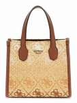 GUESS moterų bežinė balta rankinė - Silvana Mini dviejų skyrių krep&scaron;ys XS Kaukazo logotipas 300404
