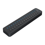 Orico CT2U3-16AB 16x USB-A 3.0 Hub with Switches - Black