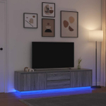 Televizoriaus spintelė su led, medienos, 100x41x50 cm
