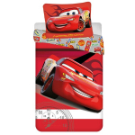 Automobiliai - Žaibas McQueen raudona vaiki&scaron;ka patalynė, berniukui, užtrauktukas, medvilnė 140x200cm OEKO-TEX, Universalus