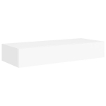 Sieninė lentyna，sieninis stovas su stalčiumi, baltos spalvos, 60x23,5x10cm, MDF CFE111626