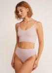 Besiūlė palaidinė su tekstūriniu pynės ra&scaron;tu CAMI TOP GRAIN Giulia, spalva burnished lilac