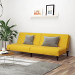 Dvivietė sofa-lova，geltona