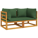 Modulinės kampinės sofos，Poilsio sofa su pagalvėmis, 2vnt., akacijos masyvas CFE25104