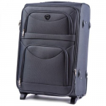 Vidutinis lagaminas Wings 6802, M, pilkas