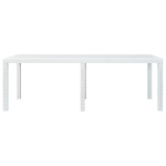 Sodo stalas，Lauko stalas, baltas, 220x90x72cm, plastikas, ratano imitacija CFE512410