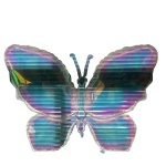 Dideli spalvoti permatomi folijos balionai (2 vnt., 100 cm)