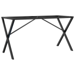 Valgomojo stalo kojos, 120x60x73cm, plieninis, X formos rėmas CFE105137