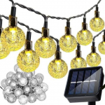 Saulės energijos lauko LED girlianda 50 rutuliukų IP44
