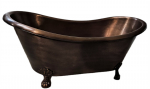 Vario vonia Copper Antique, 160 &times; 72 &times; 80 cm &ndash; rankų darbo, blizgi apdaila