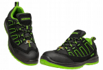 Darbo pusbačiai BENNON ALEGRO S1P ESD Green Low, juodi&ndash;žali (EN ISO 20345, SRC)