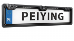 Peiying kamera numerio rėmelyje su 2 parkavimo davikliais (buzzer), 140&deg;, naktinis matymas, IP67