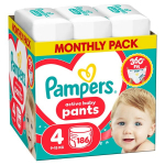 Pampers Active Baby Sauskelnės, 4 Dydis, 186 vnt.