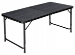 Sulankstomas turistinis stalas Outdorium, 120x61x69 cm, juodas