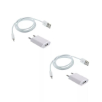2 viename įkrovimo rinkinys &ndash; 2 x ES adapteriai + 2 x 2 m laidai Apple įrenginiams