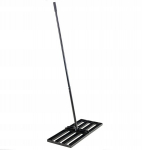 Rankinis sodo žemės lygintuvas 80x30 cm Hurtex, 150 cm, 5 kg, juodas