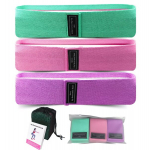 Pasiprie&scaron;inimo gumos sportui ir jogai Resistance bands, 3 vnt. rinkinys