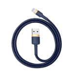 USB Lightning kabelis, 2M, mėlynas