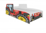Vaiki&scaron;ka lova ADRK Furniture Tractor 160x80 cm, raudona