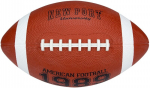 Amerikieti&scaron;ko futbolo kamuolys New Port 16RI, rudas/baltas/juodas, 26 cm