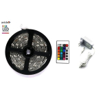 LED juosta Avide RGB 5050 su pultu IP20, 3 m