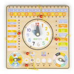 Medinis edukacinis laikrodis-kalendorius Ecotoys