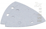 &Scaron;lifavimo popierius dažams K60, 80, 100, 240, 320, (kiekvieno 2 vnt.) B-21674 Makita