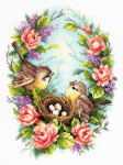 Siuvinėjimo rinkinys Magic Needle Family Nest 64-05