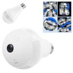 Lemputė su 360 laipsnių kameros WIFI mikrofonu ir garsu, su judesio jutikliu E27