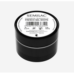 Statybinis dengiantis gelis nagų priauginimui Semilac Builder French Gel White, 15 g
