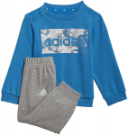 Adidas Sportinis Kostiumas Vaikams I Lin Ft Jog Grey Blue HF1910 HF1910/104