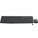 MK235 WIRELESS KEYBOARD MOUSE - GREY-CZE-2.4GHZ-INTNL